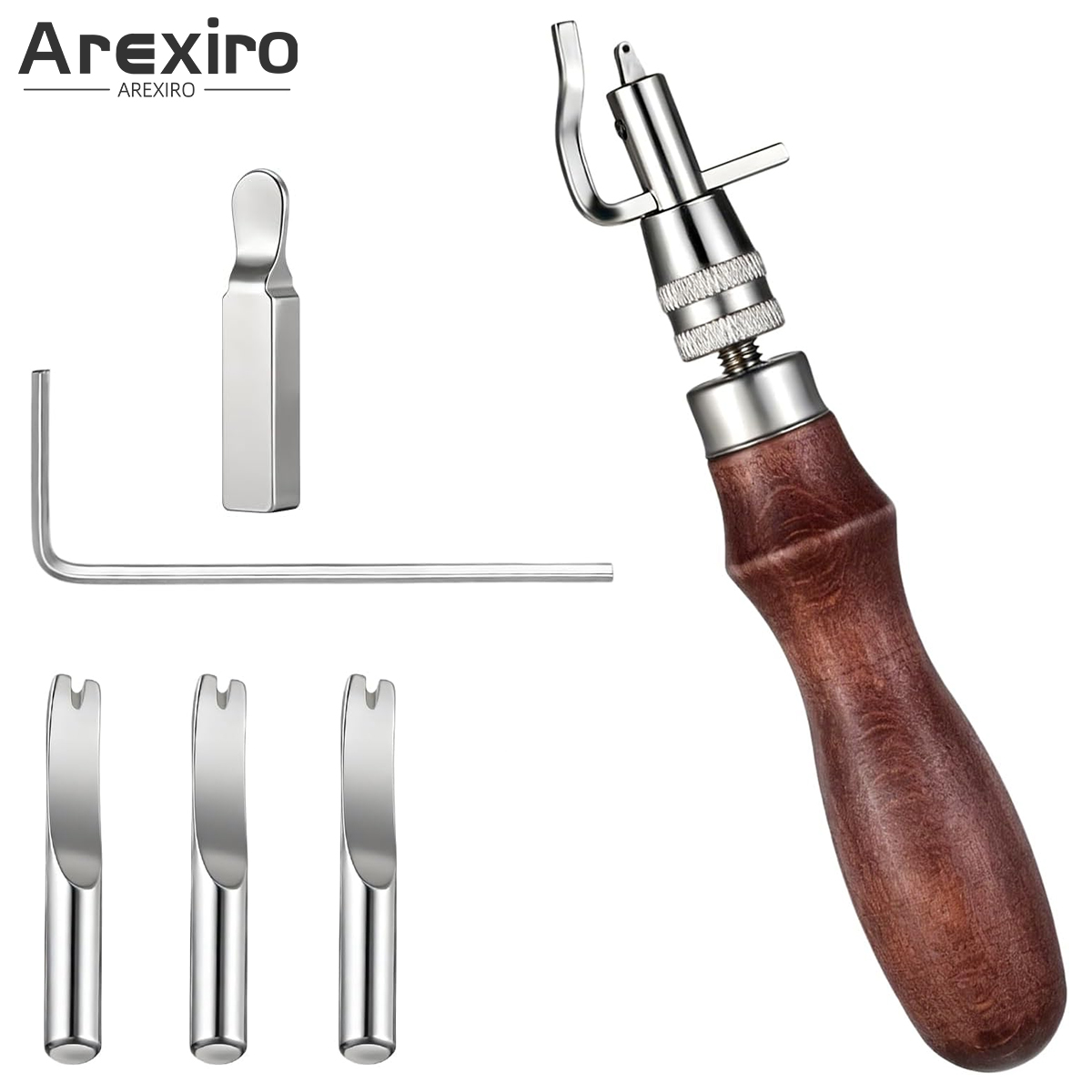 Leatherwork Edge Beveler - 7 in 1 조절식 가죽 스티칭