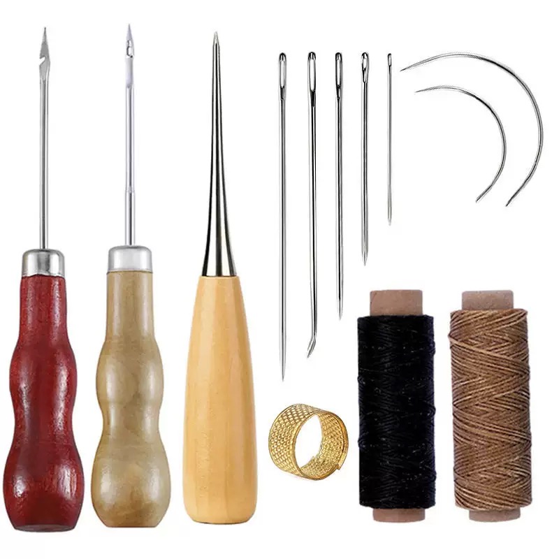 Leatherwork Awl - 13종 가죽 바느질 세트 핸드백 신발