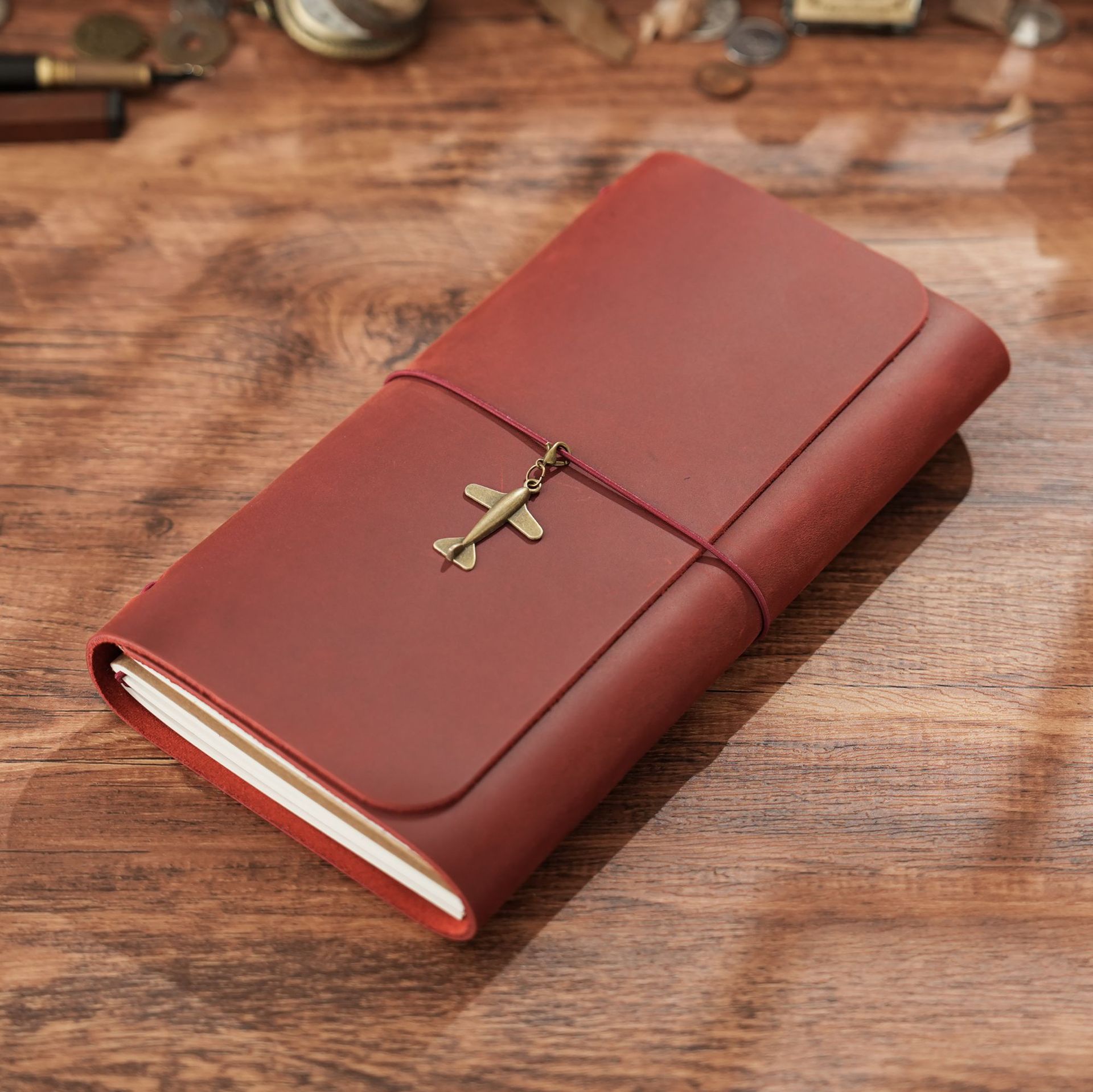Leather Work Notepad - 새로운 도착 트리플 폴드 TN 여행자