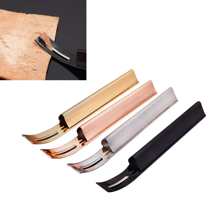 Skiver Leather Thin - 스테인리스 가죽 절단 칼 DIY 가죽