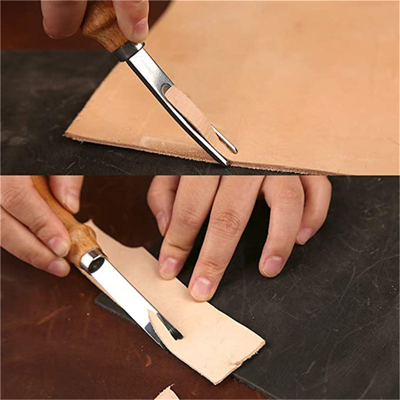 Leatherwork Edge Beveler - 실용적인 가죽 공예 가장자리 Beveler Skiving