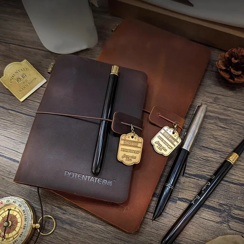 Leather Work Notepad - Potentate 수채화 스케치북 100% 코튼 여행