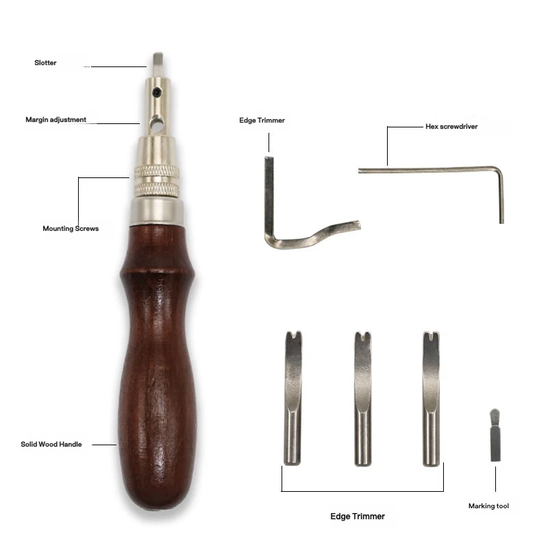 7-in-1 다기능 가죽 작업 도구 - 그루버, 엣지  - Leatherwork Edge Beveler 리뷰 및 가격