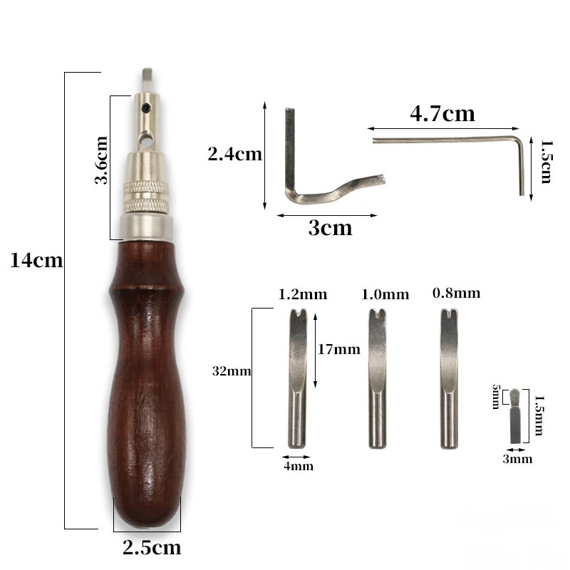 7-in-1 다기능 가죽 작업 도구 - 그루버, 엣지  - Leatherwork Edge Beveler 리뷰 및 가격
