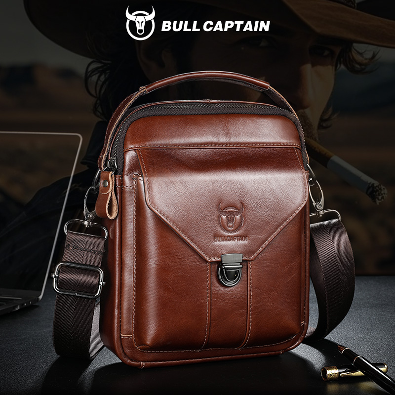 BULLCAPTAIN 남성용 가죽 메신저 백 레트로 숄 - Leather Work Bag Men 리뷰 및 가격
