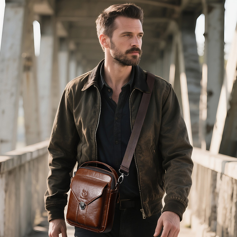 BULLCAPTAIN 남성용 가죽 메신저 백 레트로 숄 - Leather Work Bag Men 리뷰 및 가격