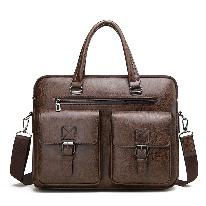 럭셔리 브랜드 남자 비즈니스 서류 가방 PU 가죽 메신 - Leather Work Bag Men 리뷰 및 가격