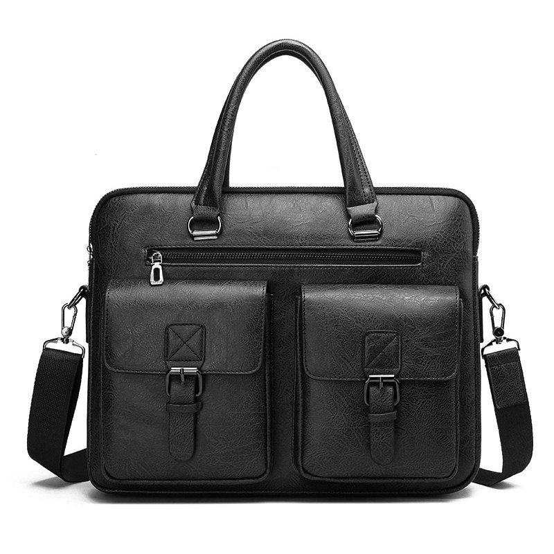 럭셔리 브랜드 남자 비즈니스 서류 가방 PU 가죽 메신 - Leather Work Bag Men 리뷰 및 가격