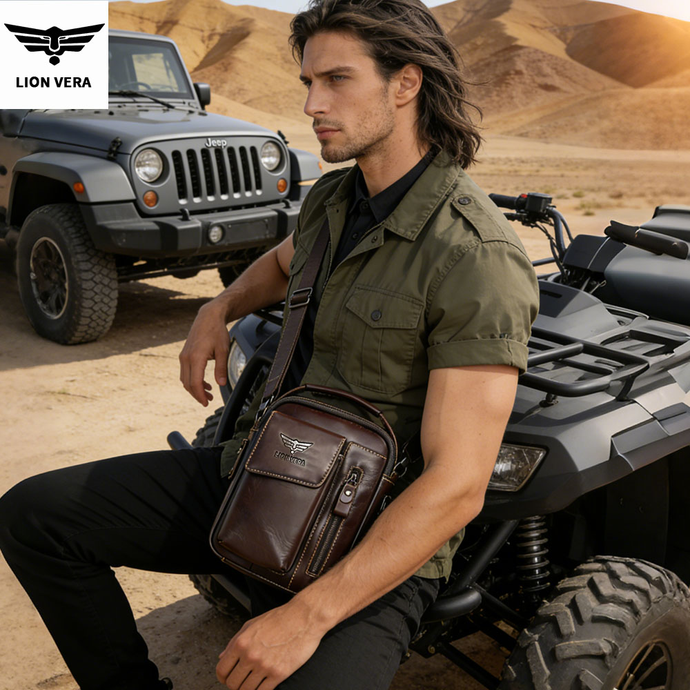 LION VERA 남성용 정품 가죽 숄더백 7인치 태블 - Leather Work Bag Men 리뷰 및 가격
