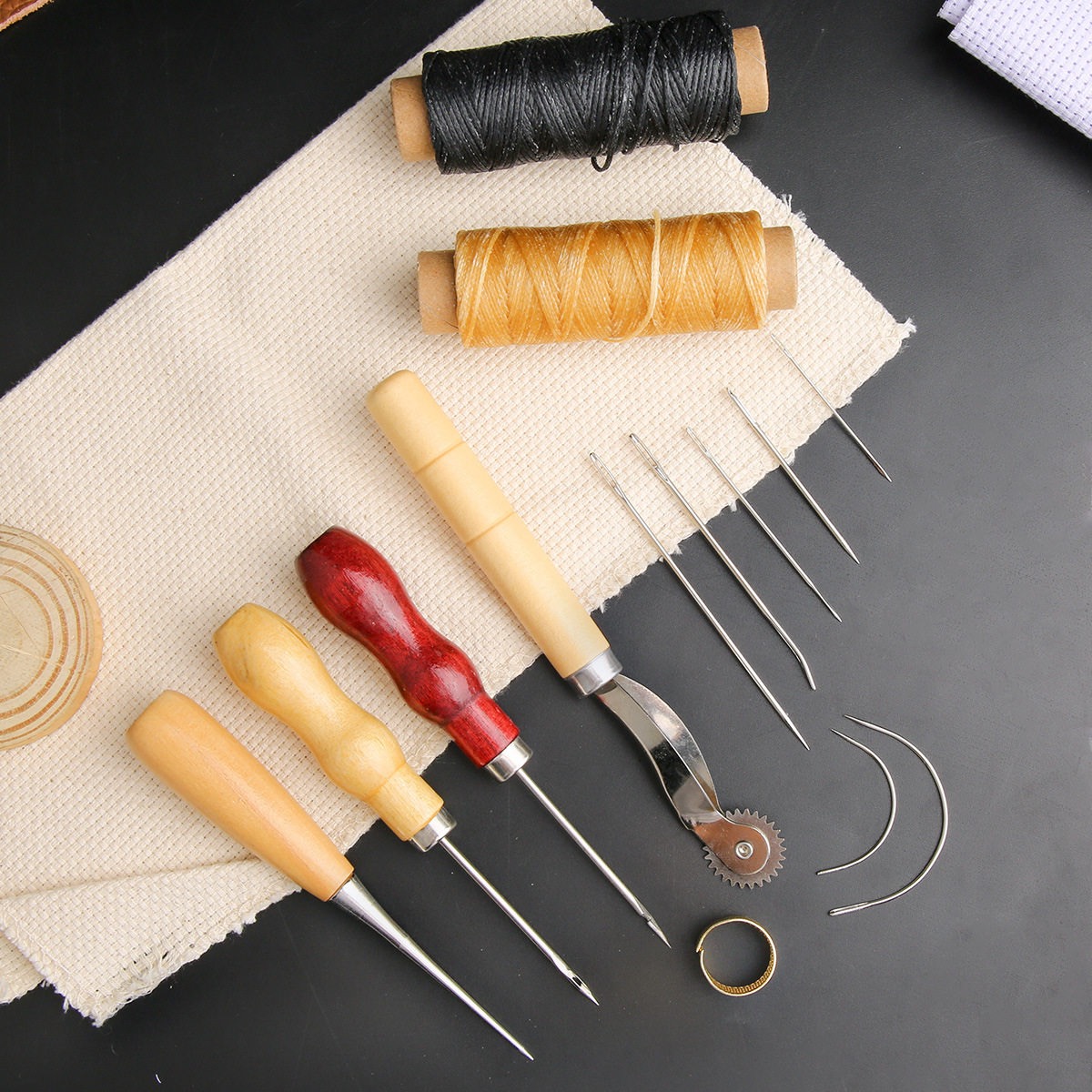 13종 가죽 바느질 세트 핸드백 신발 수제 바느질 수리 - Leatherwork Awl 리뷰 및 가격