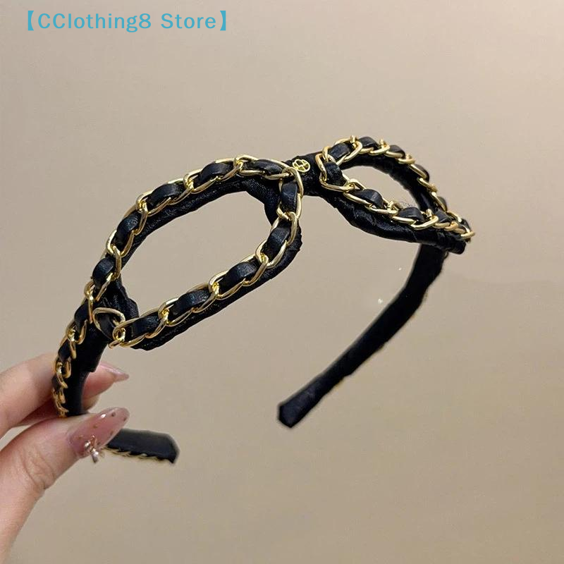빈티지 체인 가죽 머리띠 속이 빈 선글라스 모양 헤어  - Leatherwork Pony 리뷰 및 가격