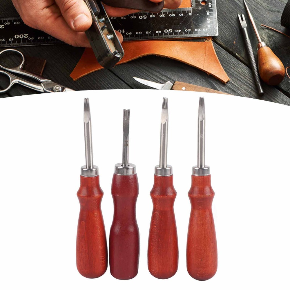4개 세트 킨엣지 가죽 모서리 베벨러 공예 도구 0.8 - Leatherwork Edge Beveler 리뷰 및 가격