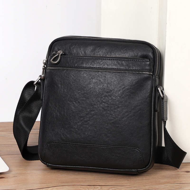 정품 가죽 남성 크로스바디 백 비즈니스 소형 숄더백 남 - Leather Work Bag Men 리뷰 및 가격