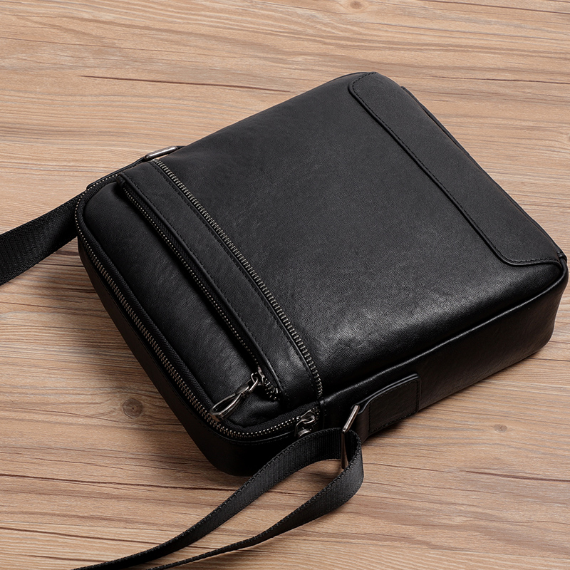 정품 가죽 남성 크로스바디 백 비즈니스 소형 숄더백 남 - Leather Work Bag Men 리뷰 및 가격