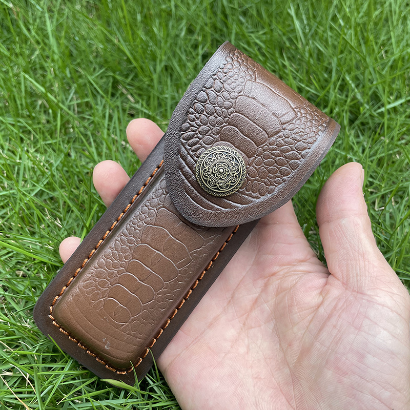 접이식 나이프 거치대 양각 소가죽 칼집 포켓 나이프 커 - Leatherwork Awl 리뷰 및 가격