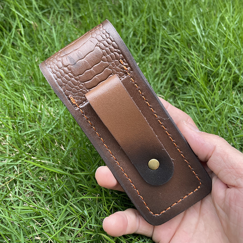 접이식 나이프 거치대 양각 소가죽 칼집 포켓 나이프 커 - Leatherwork Awl 리뷰 및 가격