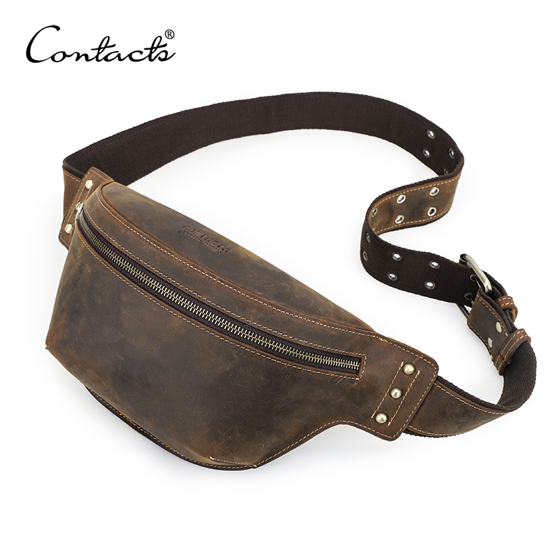 연락처 정품 가죽 허리 가방 크레이지 호스 가죽 남성  - Leather Work Bag Men 리뷰 및 가격