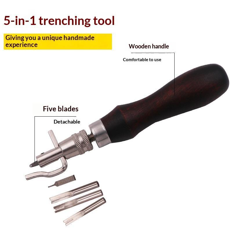 7 in 1 가죽 그루버툴, 프로 조절식 스티칭 작업  - Leatherwork Edge Beveler 리뷰 및 가격