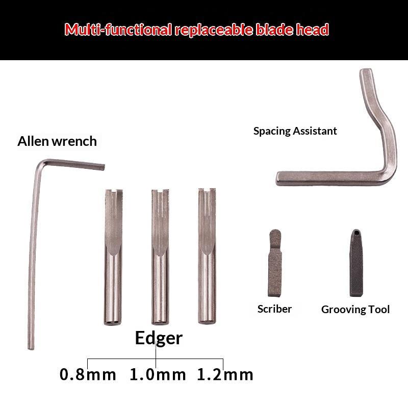7 in 1 가죽 그루버툴, 프로 조절식 스티칭 작업  - Leatherwork Edge Beveler 리뷰 및 가격